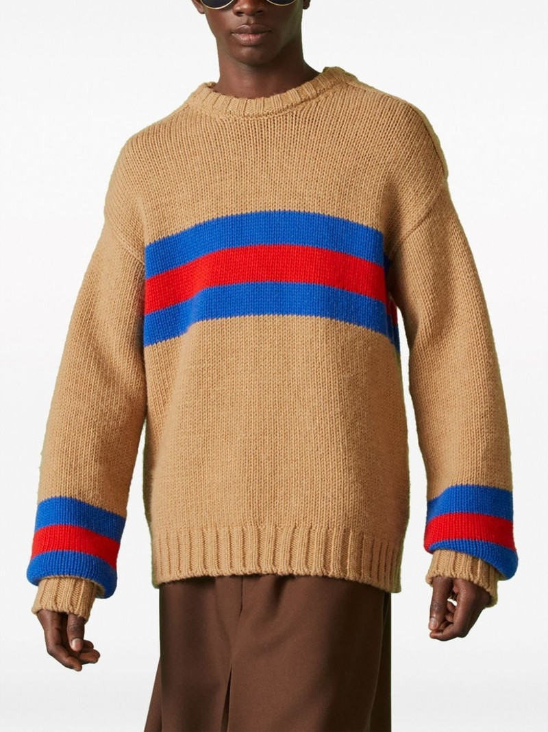 GUCCI striped wool-blend jumper outlook