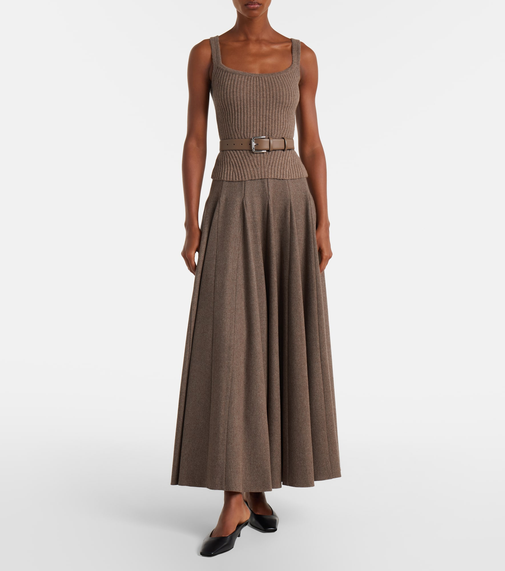 Aretusa wool and cashmere-blend top - 2