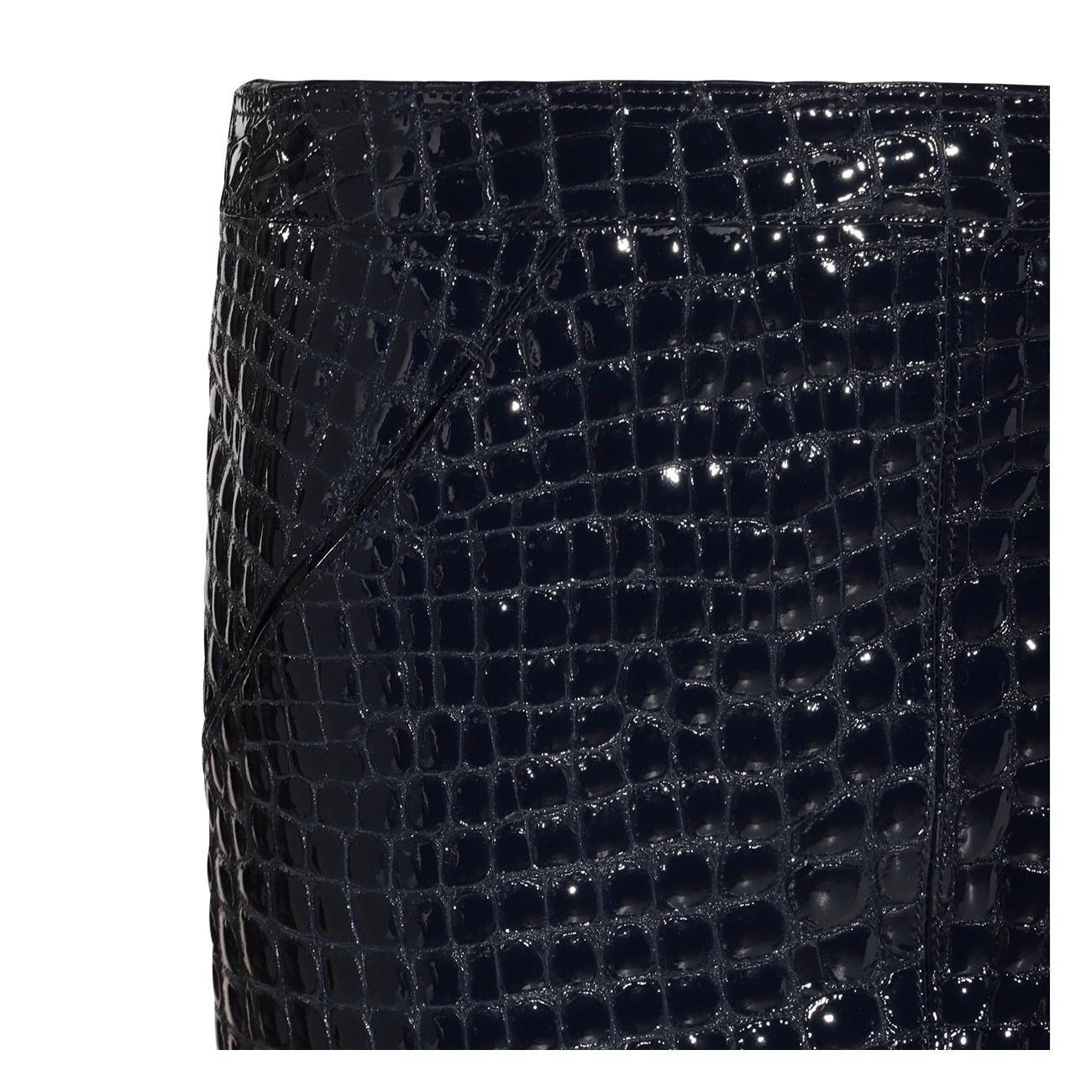 black leather skirt - 3