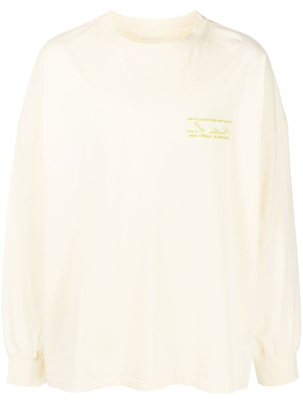 embroidered logo long-sleeve T-shirt - 1