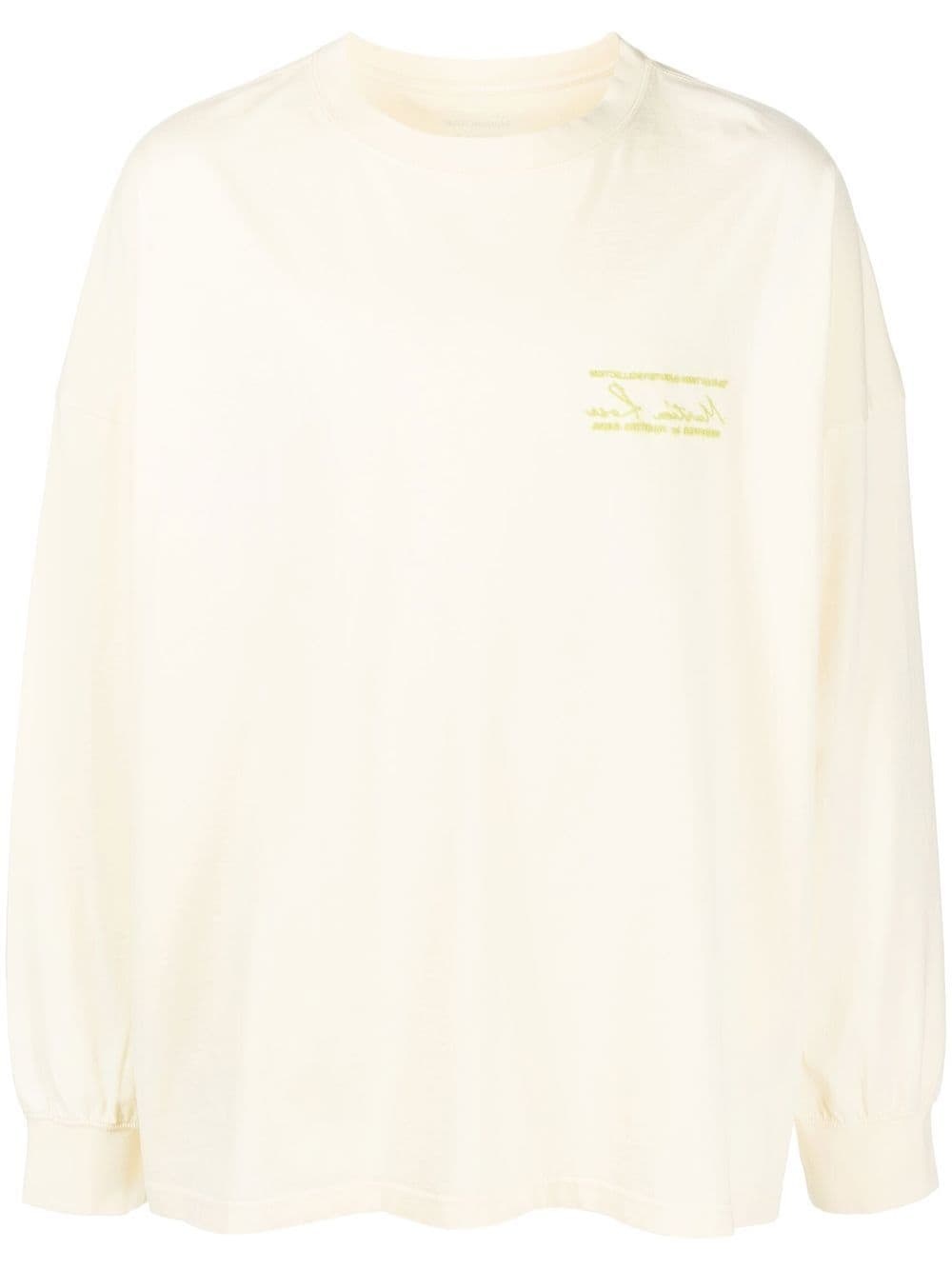 Martine Rose logo-print Longsleeved Cotton T-shirt - Farfetch