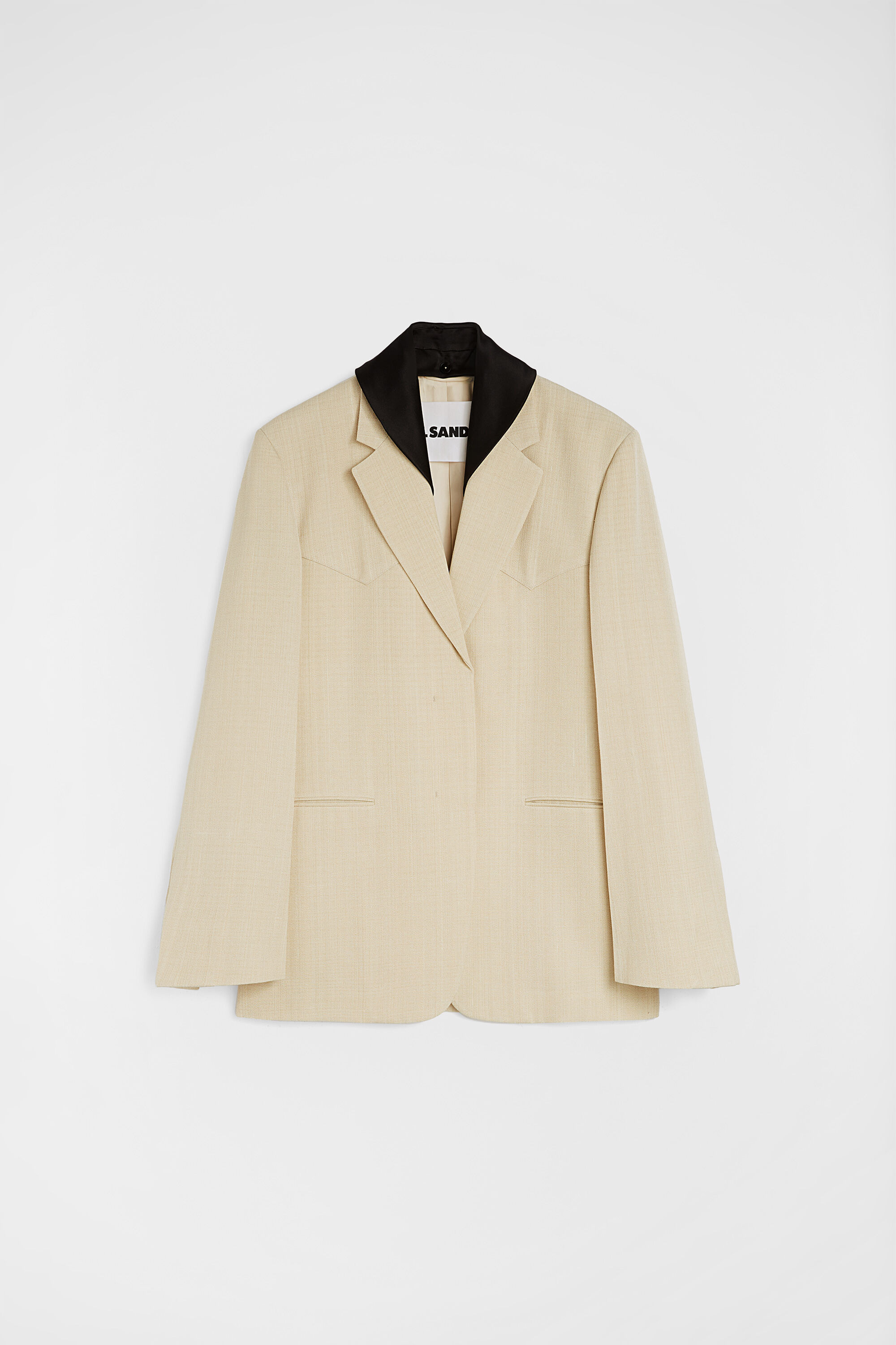 Silk Blend Tailored Jacket - 1
