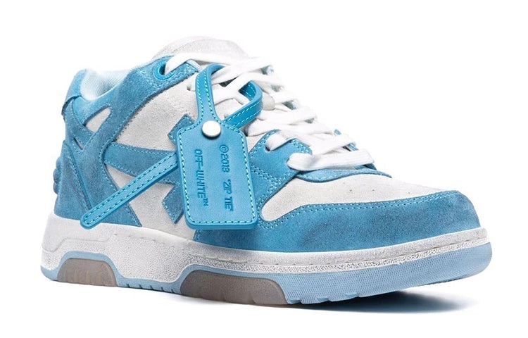 Off-White Out Of Office Low-Top Sneaker 'Blue White' OMIA189S22LEA0080140 - 2