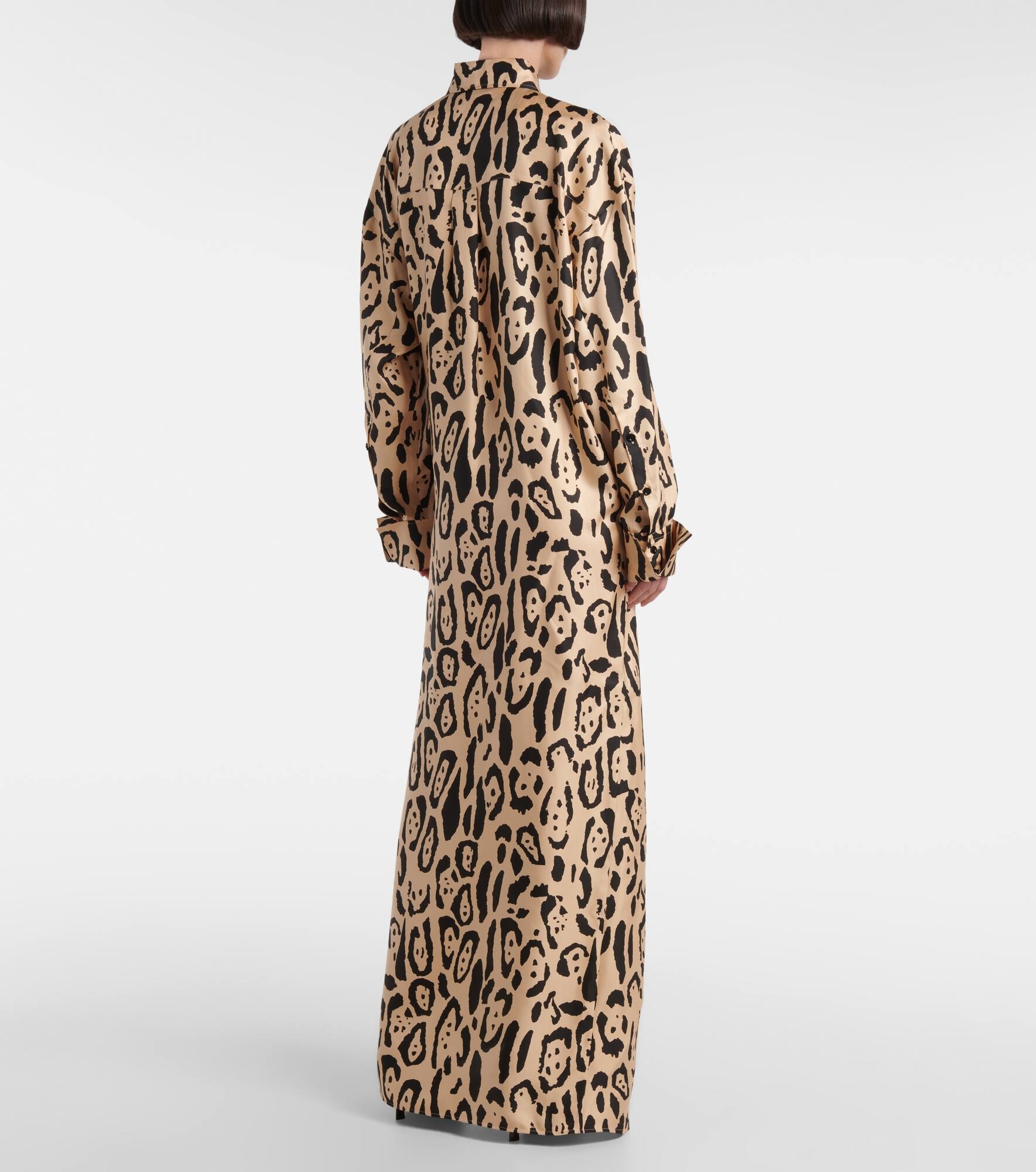 Astoria printed silk twill gown - 3