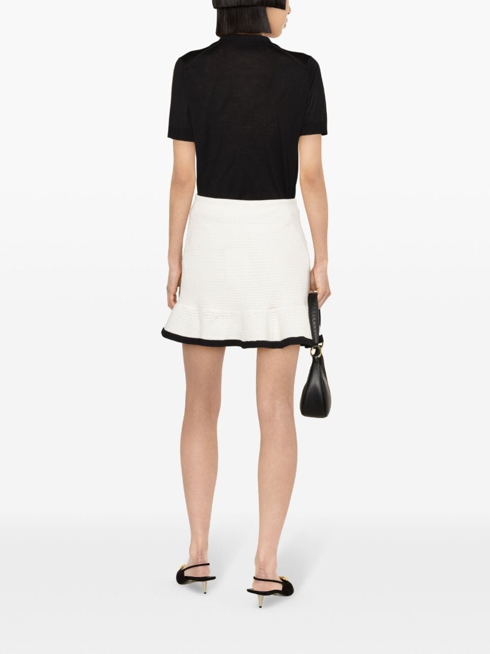 sequinned crochet miniskirt - 4
