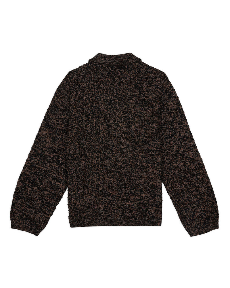BRAIN DEAD Waffle Pullover Sweater - Charcoal outlook
