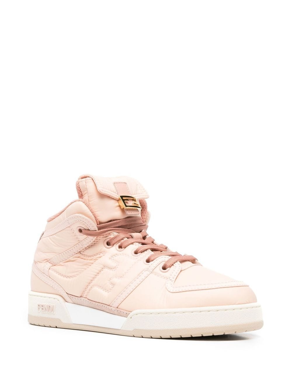 FF-embossed high-top sneakers - 2