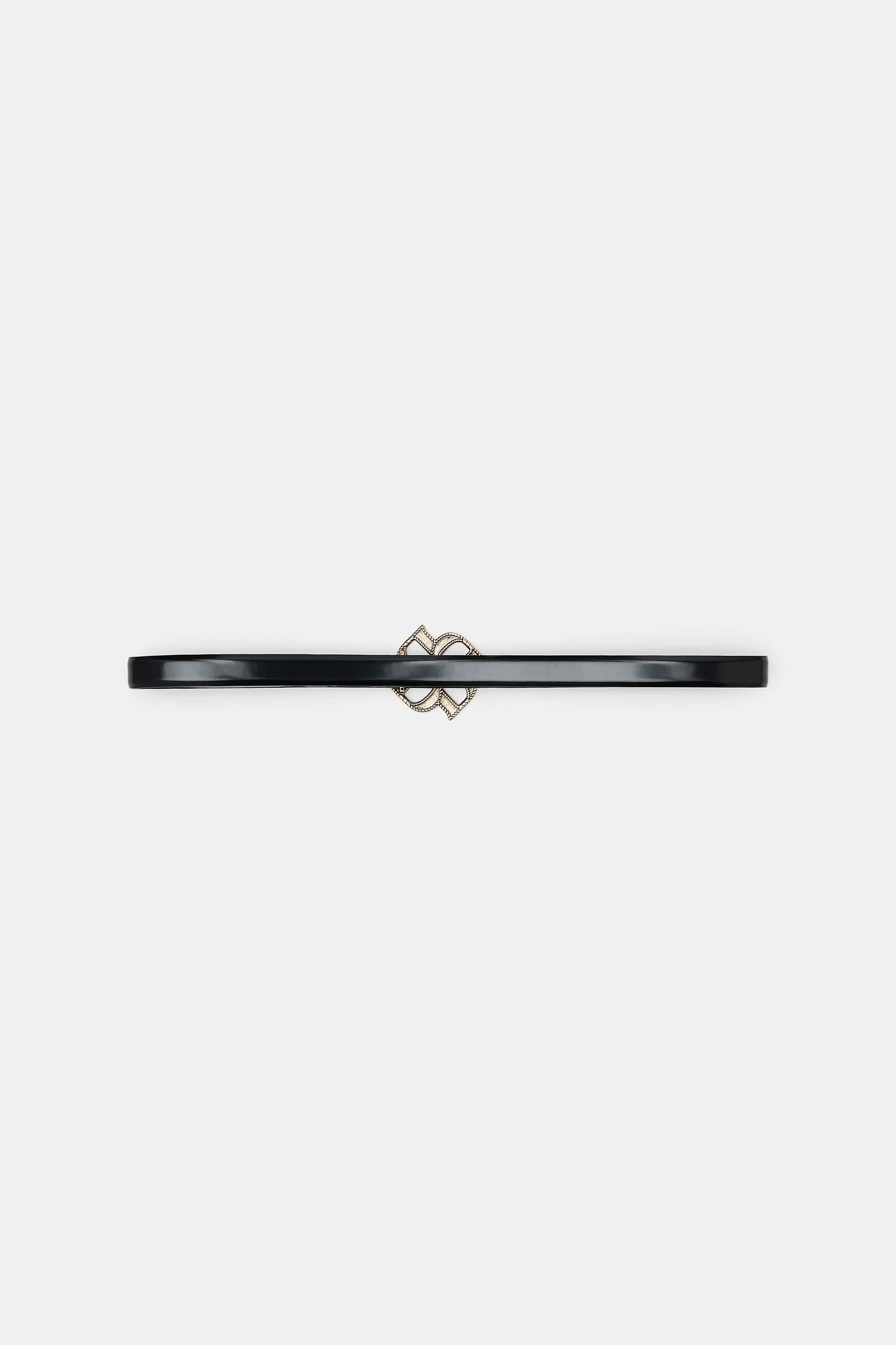 SUBTLE SHINE d rose buckle belt - 7