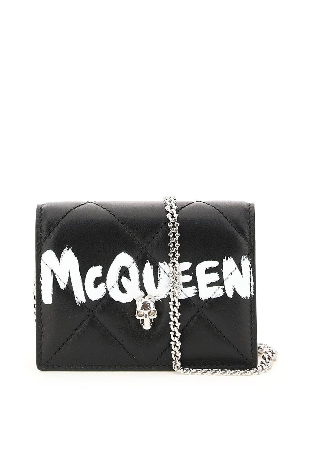 'MCQUEEN GRAFFITI' CARDHOLDER WITH CHAIN - 1