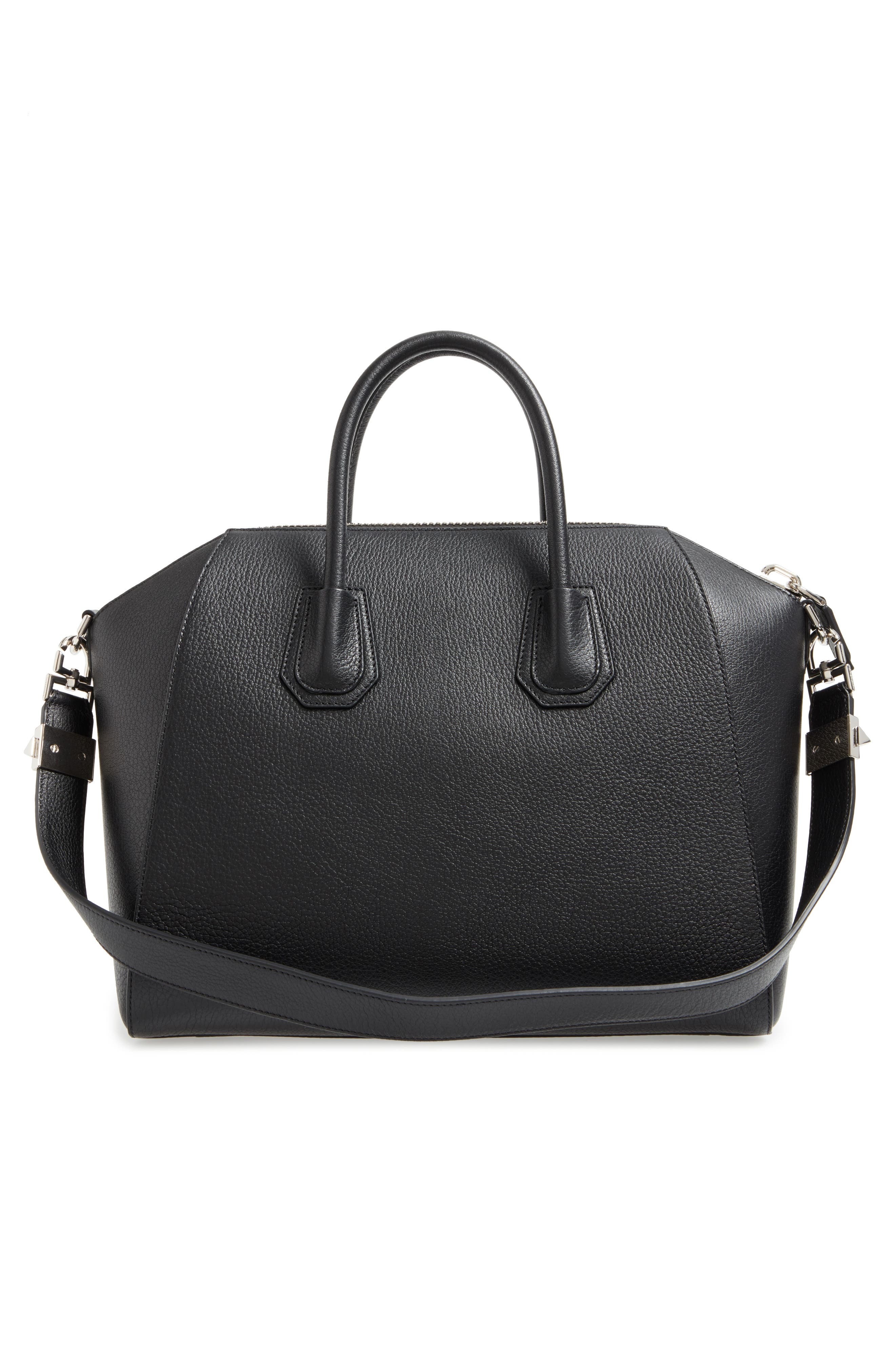Givenchy Medium Antigona Sugar Leather Satchel in Black at Nordstrom - 3