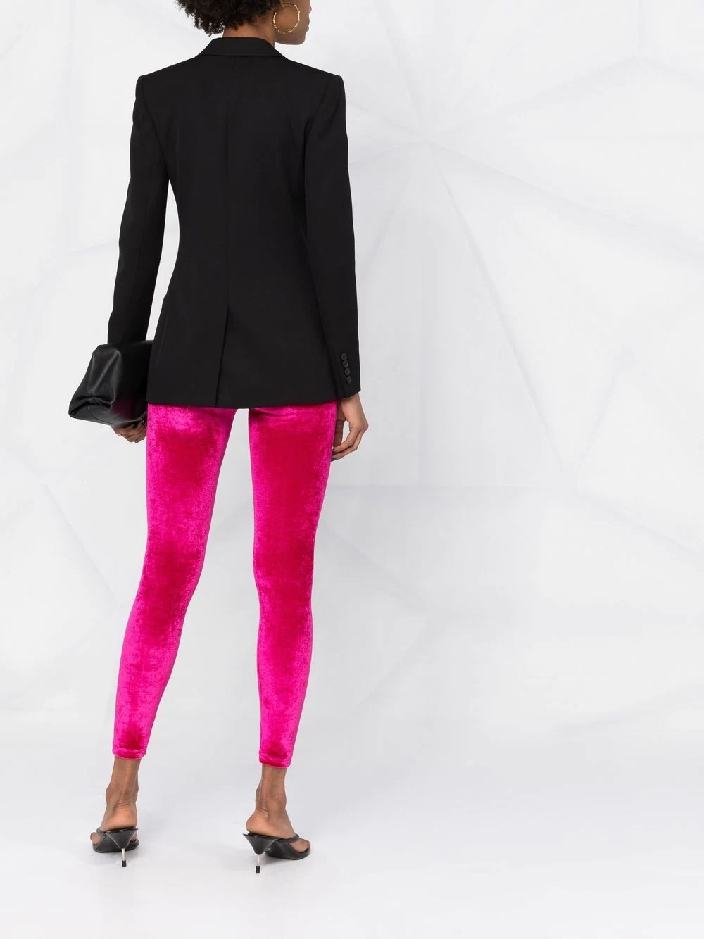 logo-waistband high-waisted leggings - 6