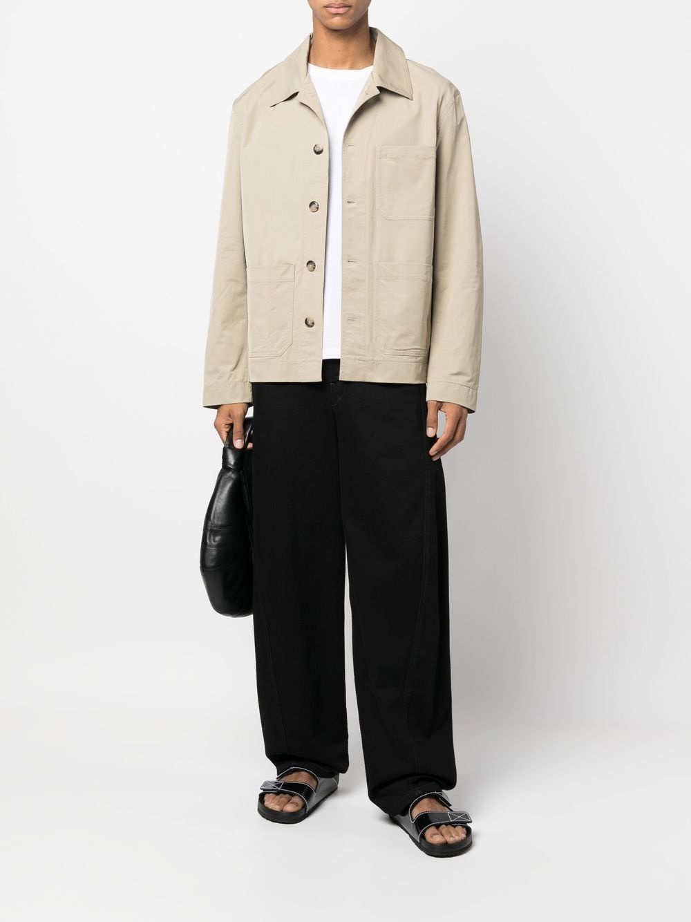 button-down shirt jacket - 2