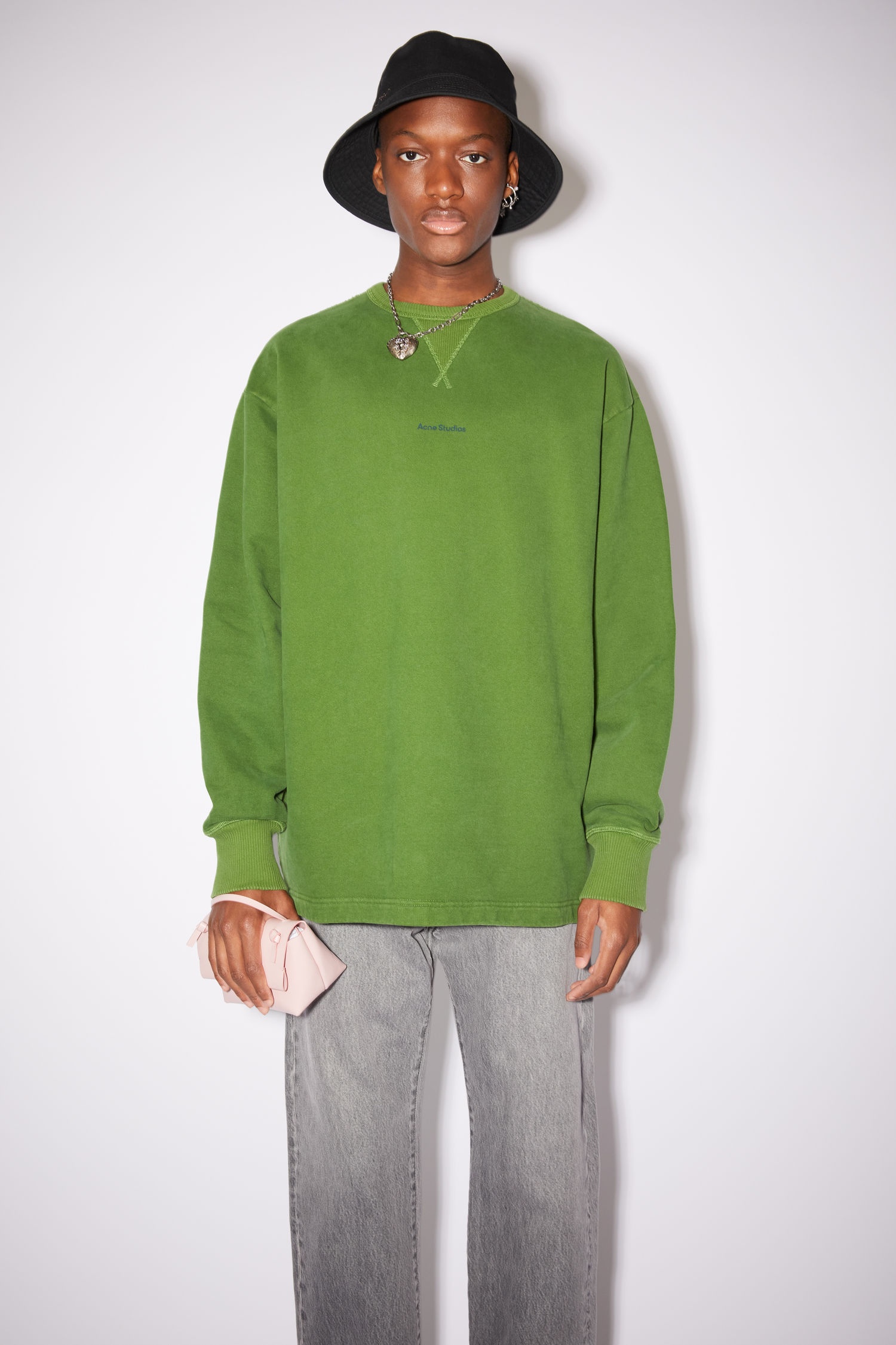 Crew neck sweatshirt - Bottle green - 2