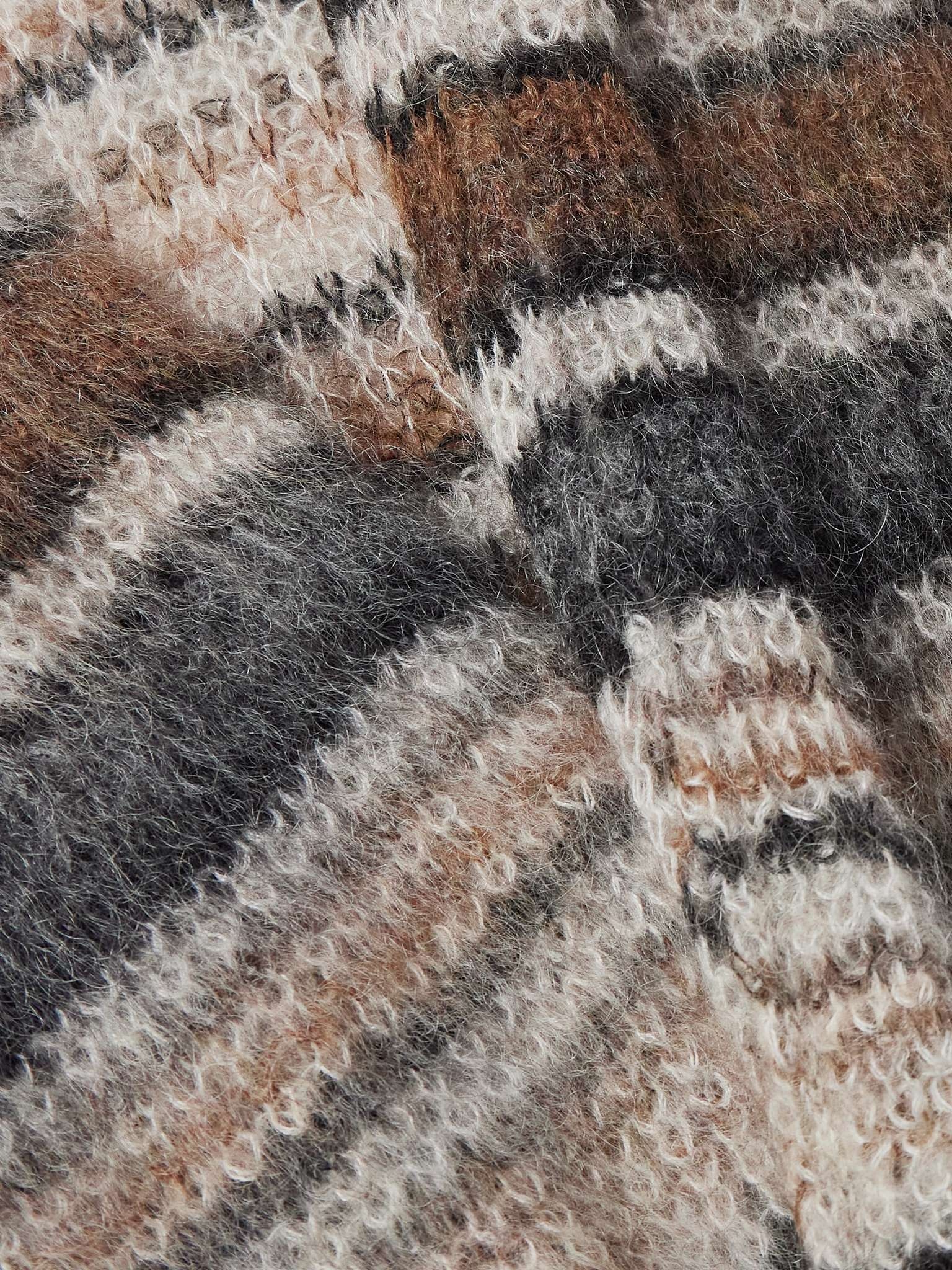 Danah Striped Mohair-Blend Cardigan - 4