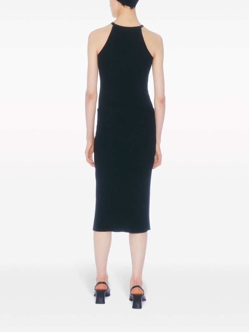 front-slit ribbed midi skirt 3