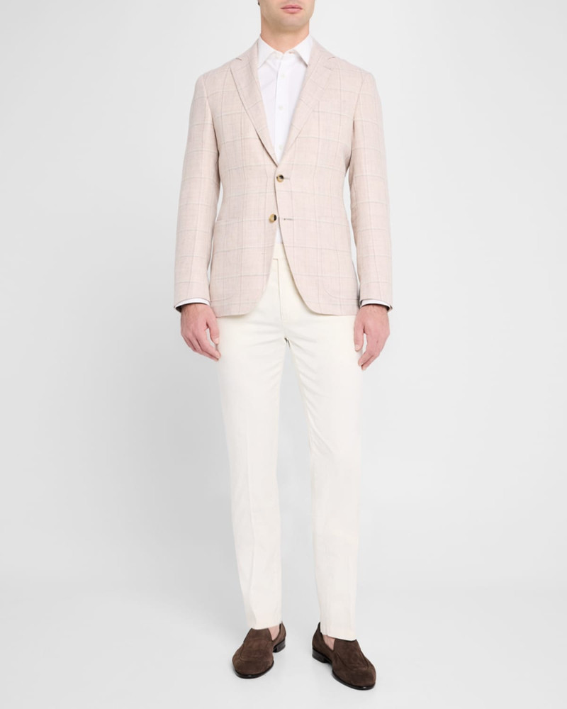 Canali Men's Windowpane Sport Coat outlook