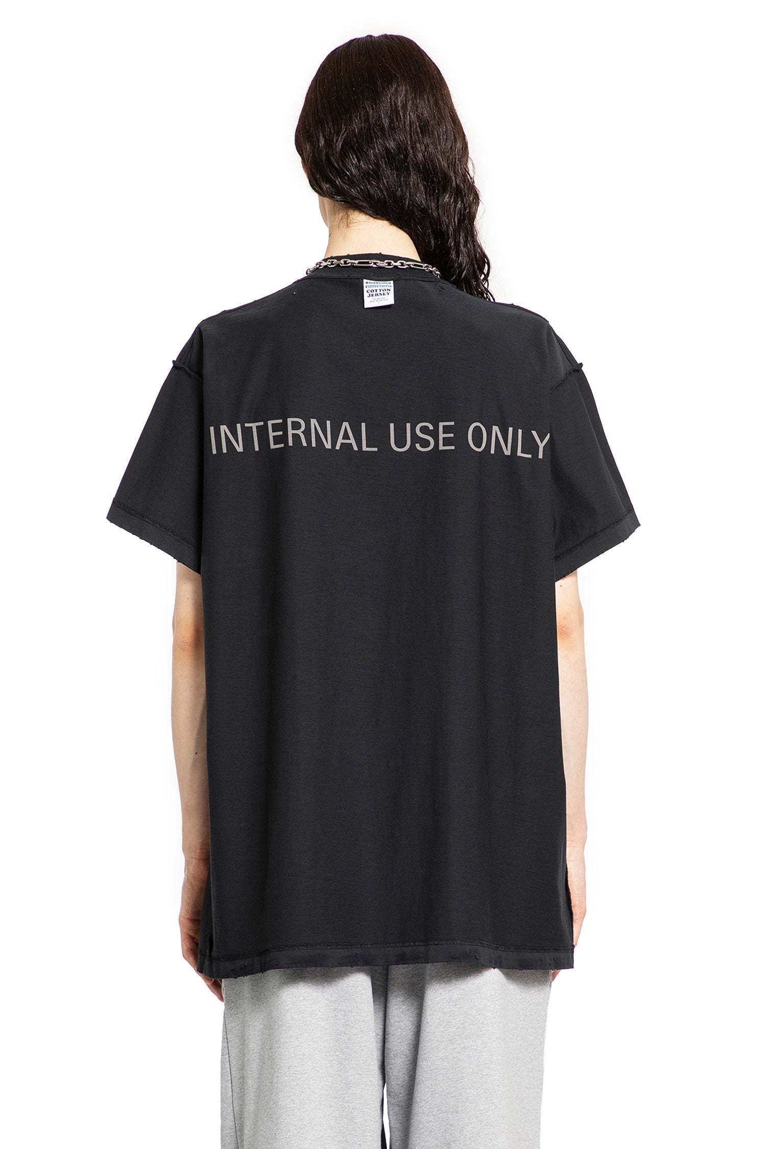 Internal-Use-Only-Inside-Out-Oversized-T-Shirt - 3