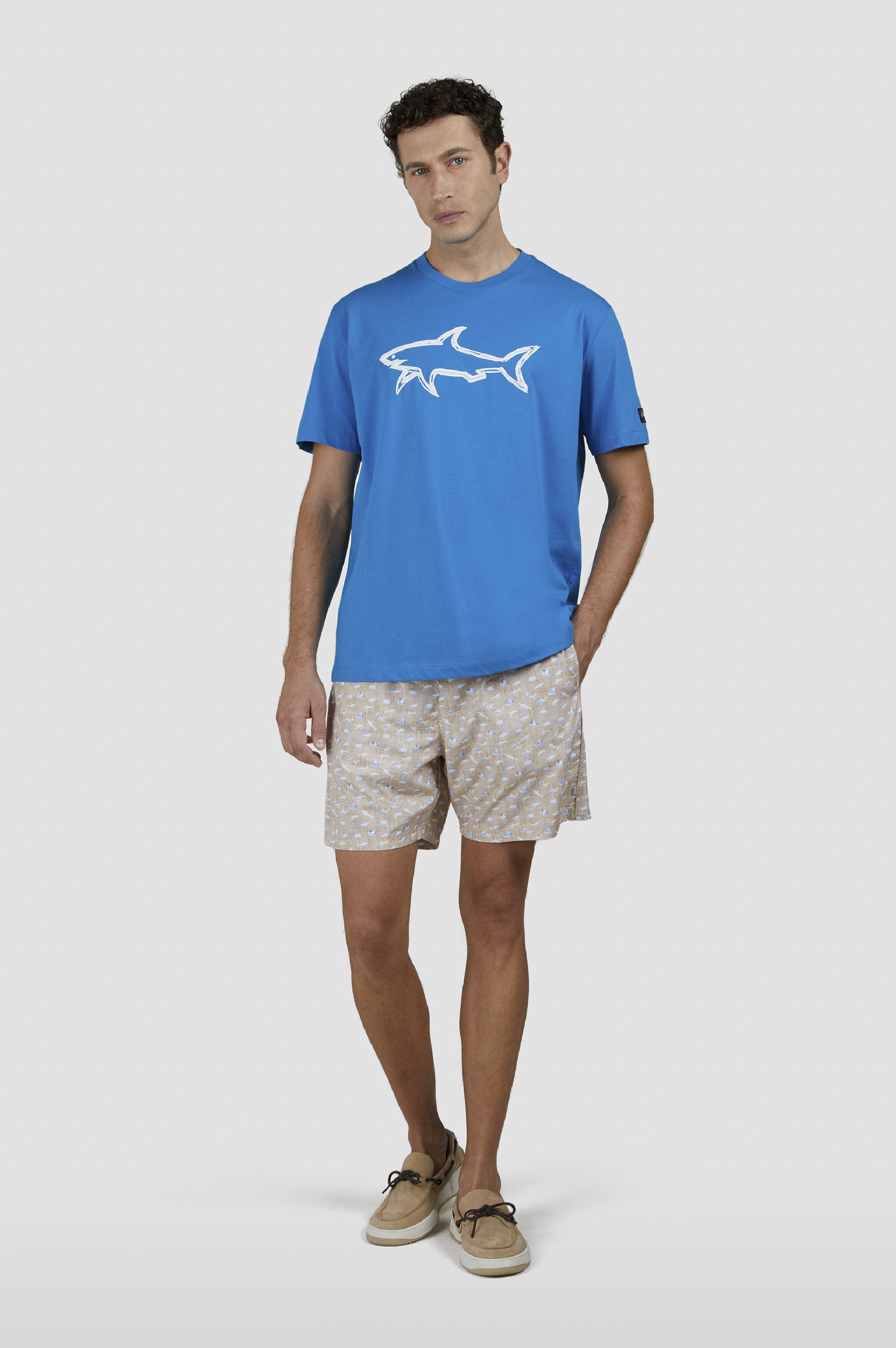 SWIM SHORTS WITH SHARK PRINT - 2