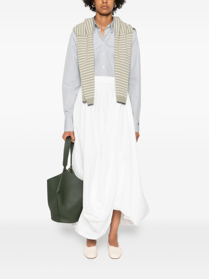 Brunello Cucinelli button-down pinstripe shirt outlook