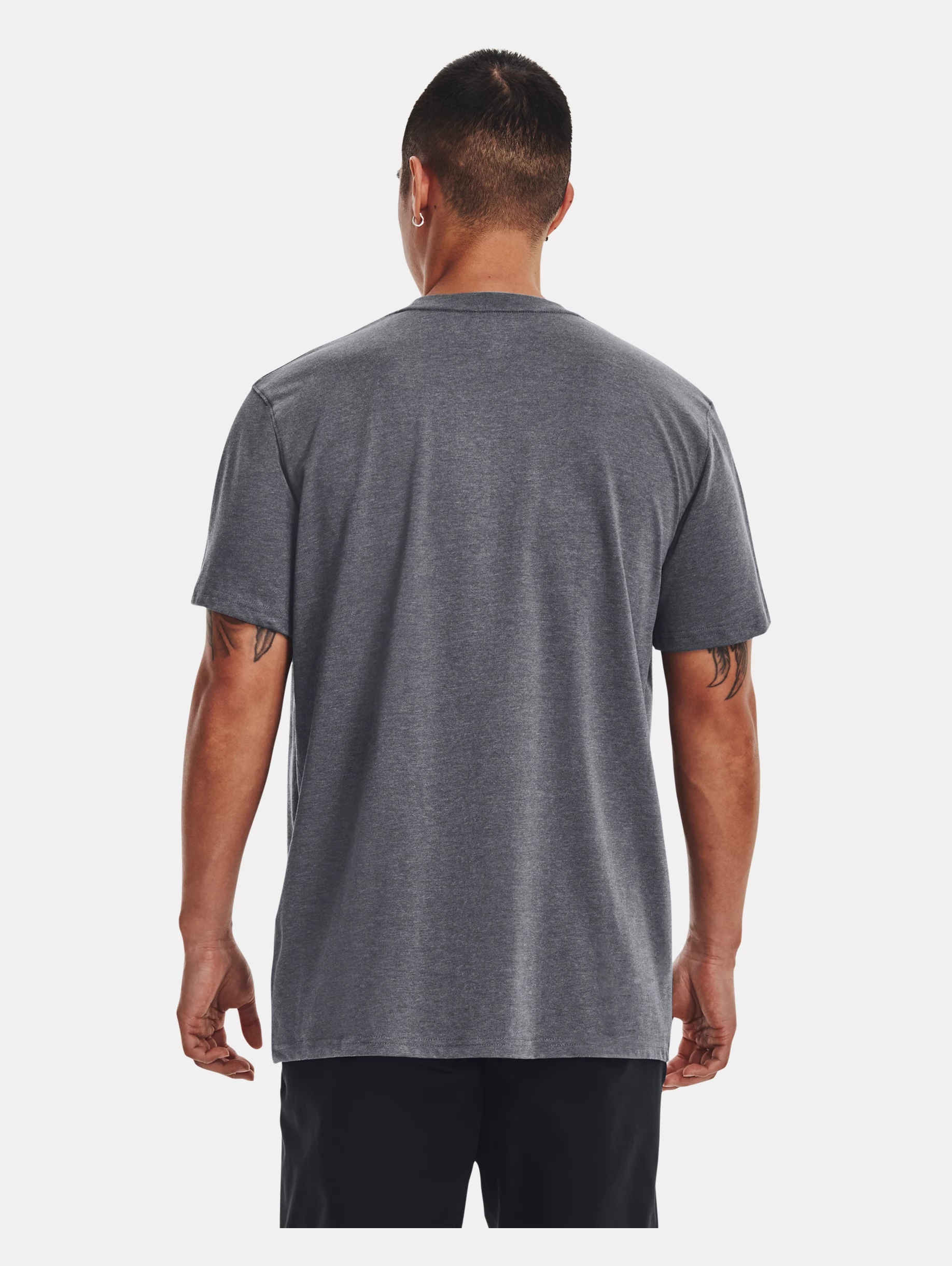 Men's UA Logo Embroidered Heavyweight Short Sleeve - 4