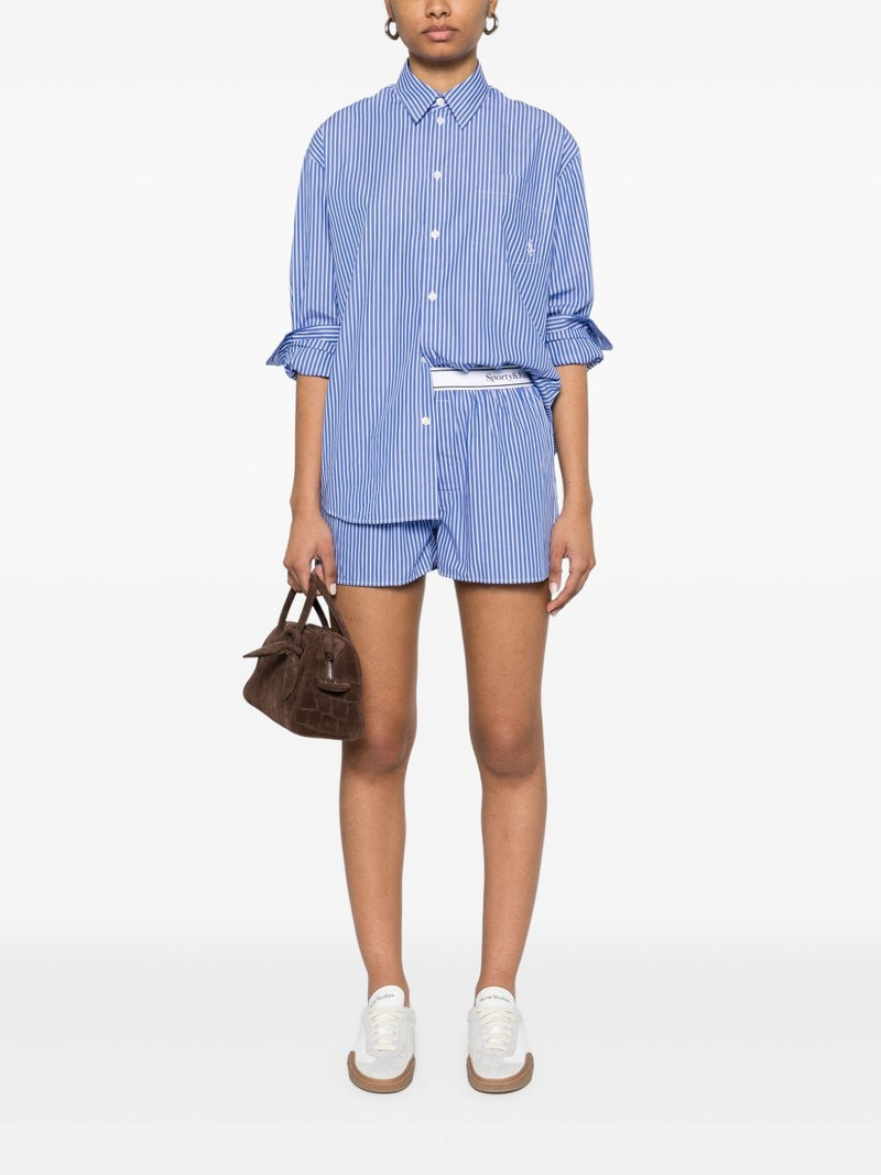 Sporty & Rich logo-waistband shorts outlook