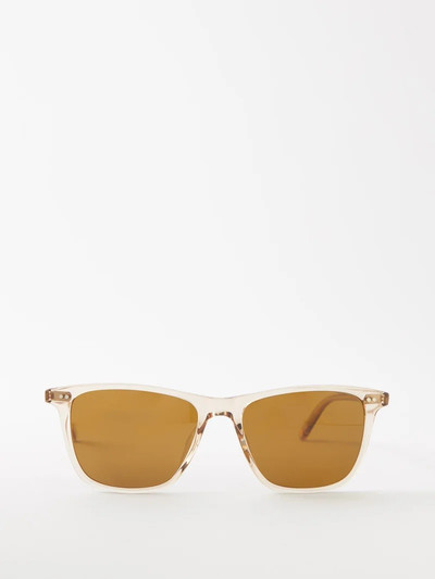 Garrett Leight Hayes D-frame acetate sunglasses outlook