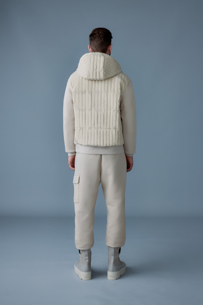 CRUZ Zip-up Hybrid vertical quilt hoodie 4