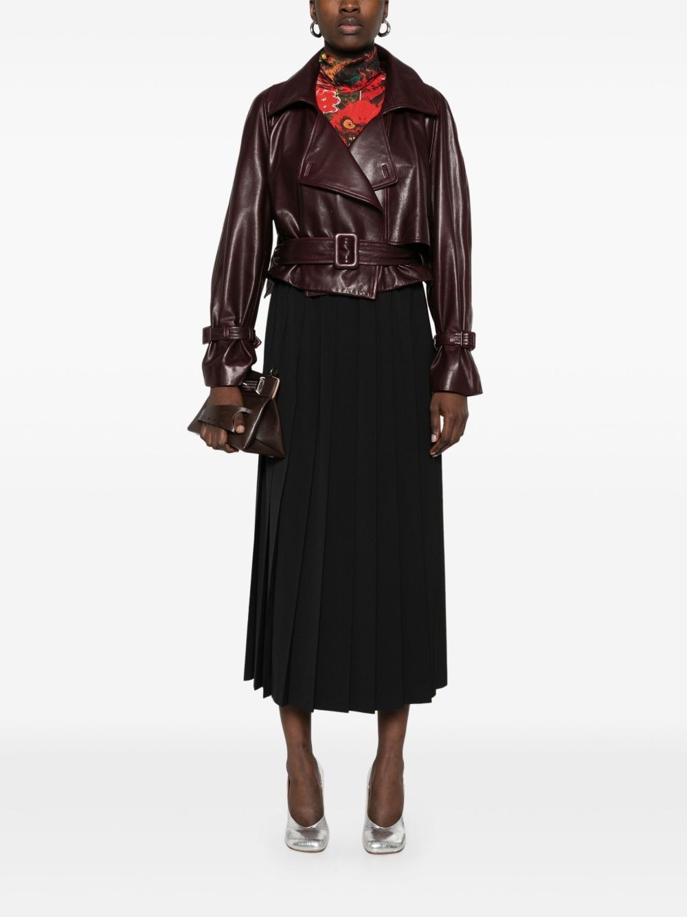 pleated midi skirt - 2