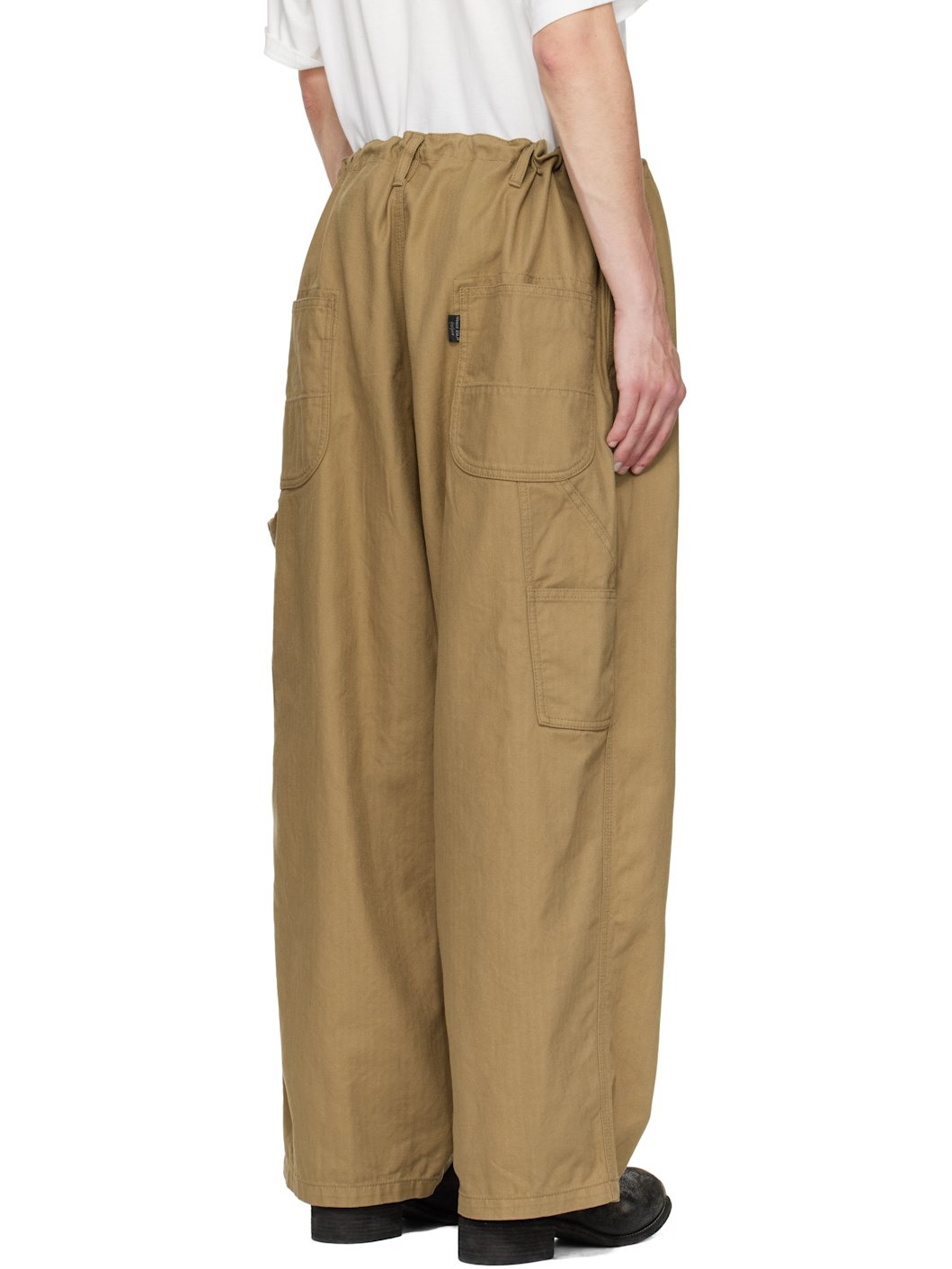 Beige BS Herringbone 3ST Painter Trousers - 3