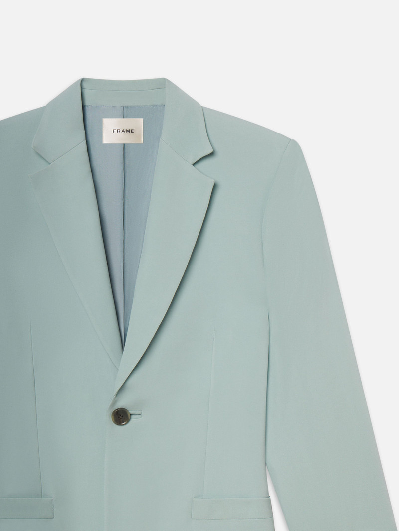 FRAME The Slim Blazer in Robin's Egg Blue outlook