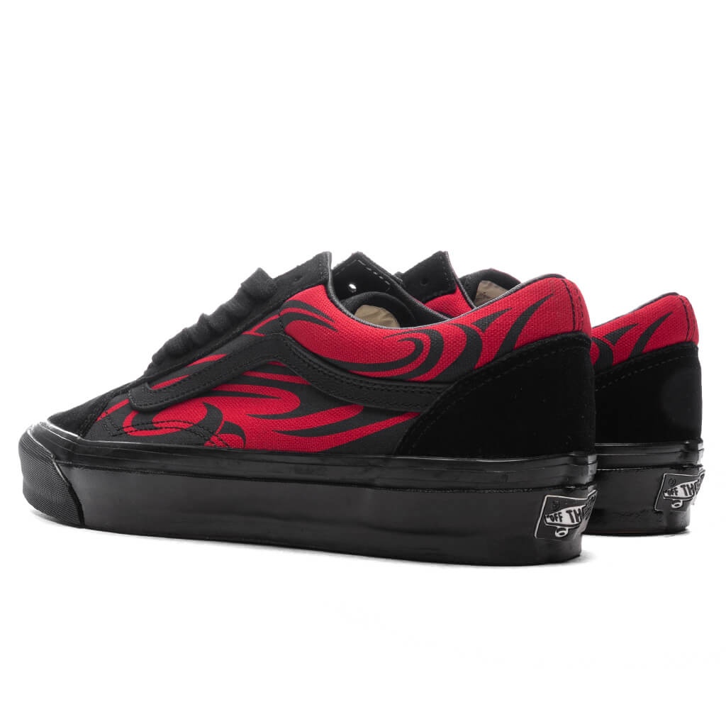 PREMIUM OLD SKOOL Y2K FLAME - BLACK/RED - 3
