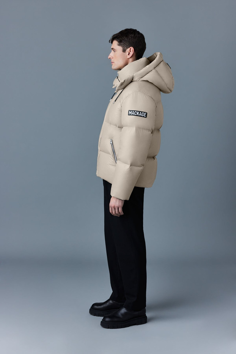 MACKAGE KENT-Z lustrous light down jacket with hood outlook