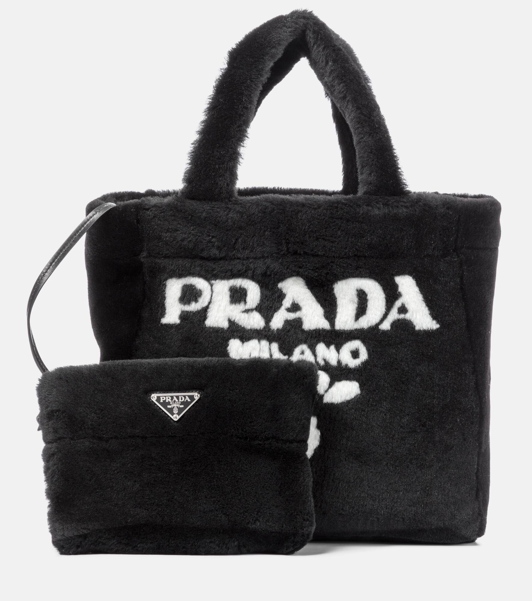 Medium shearling tote - 6