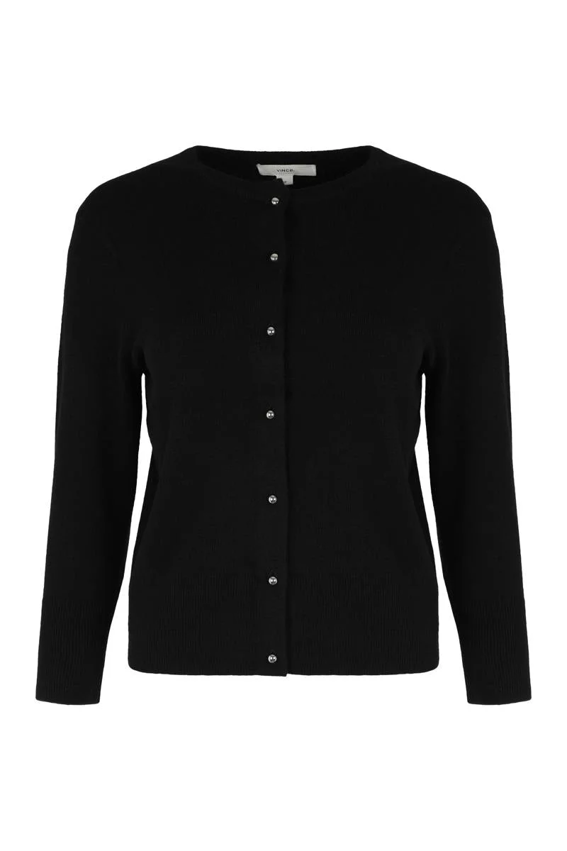 Vince Cardigan In Mixed Wool - 1