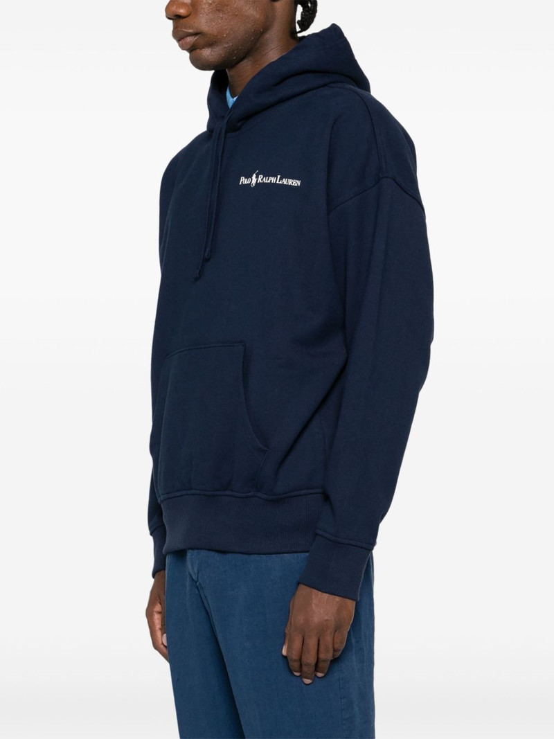 logo-print drawstring hoodie 3