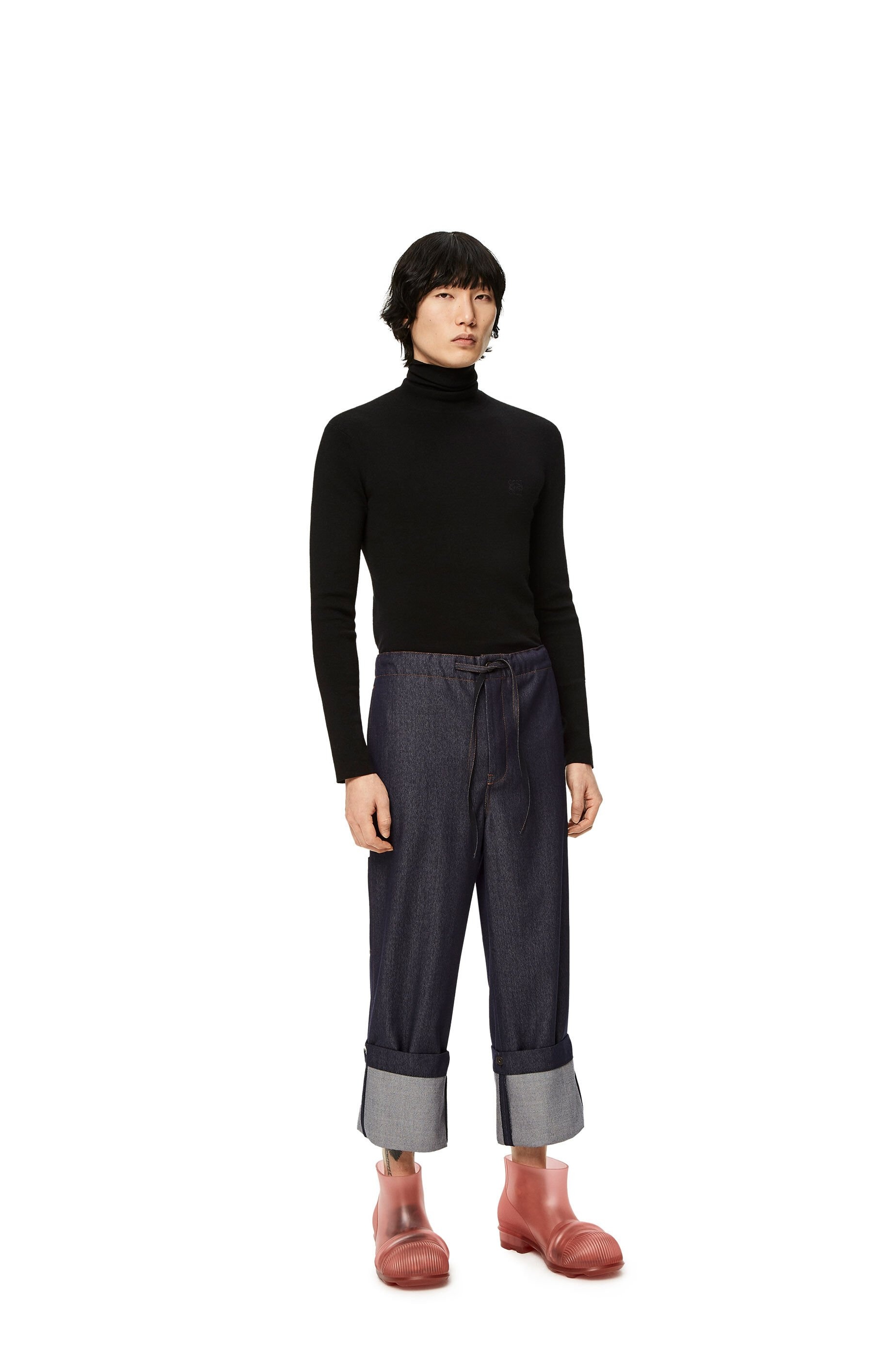 Drawstring trousers in wool - 2