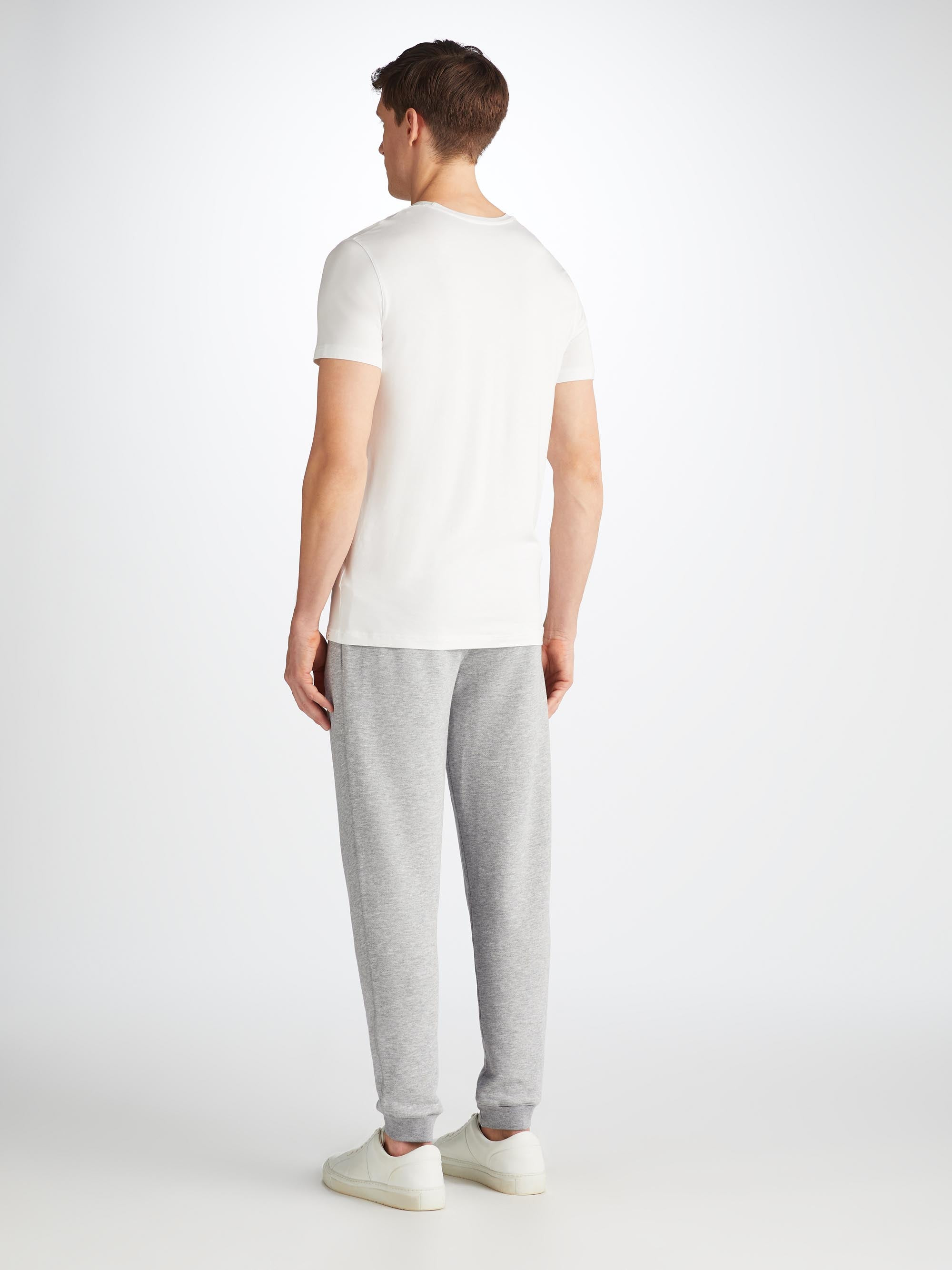 Men's Sweatpants Quinn Cotton Modal Silver - 4