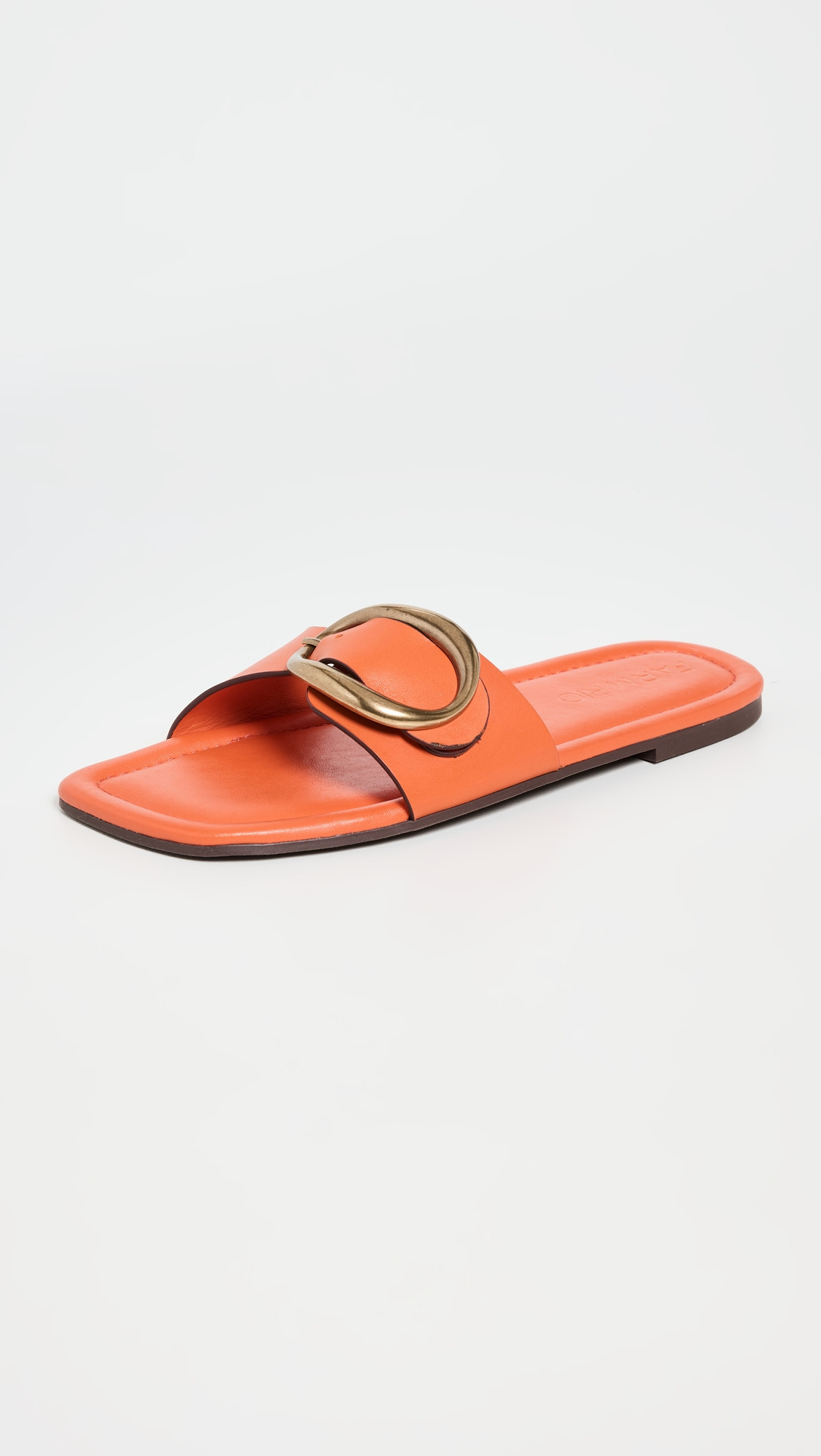 Citrus Buckle Flat Sandals - 4