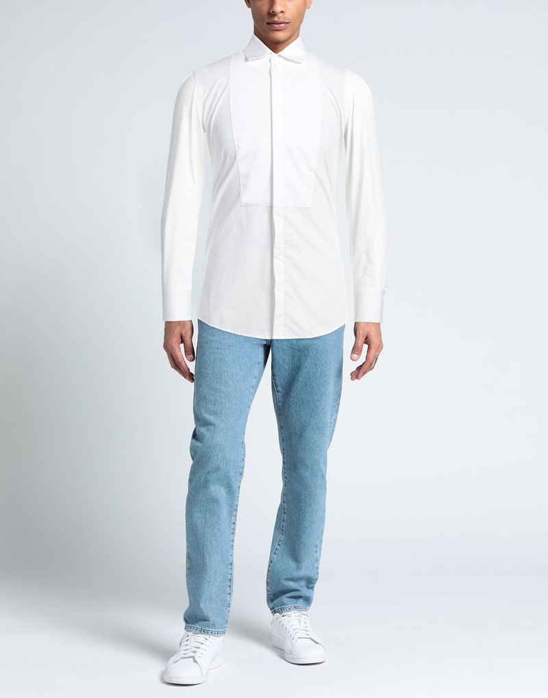 DSQUARED2 White Men's Solid Color Shirt outlook