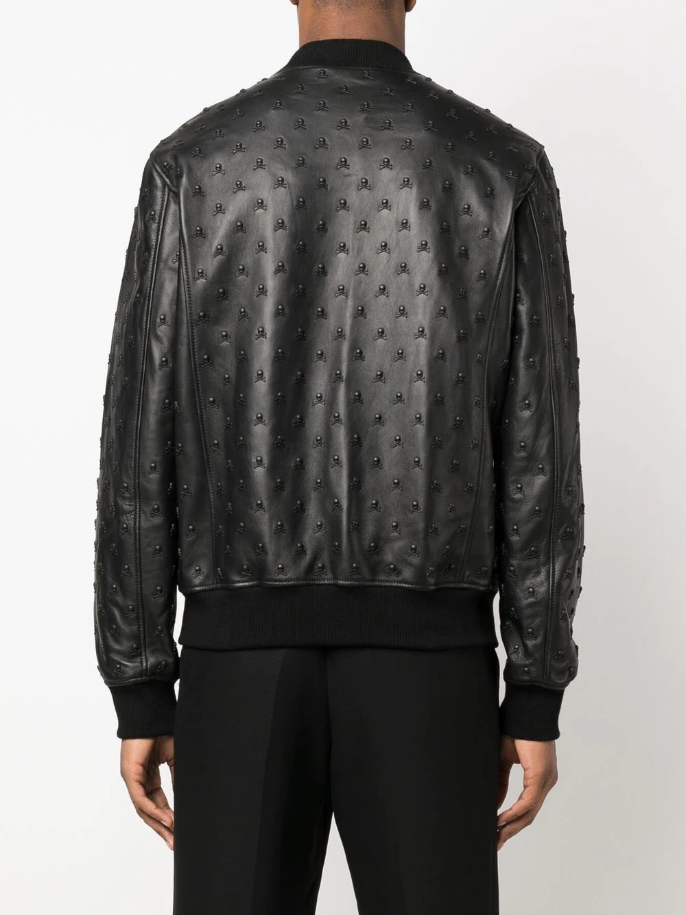 leather bomber jacket - 4