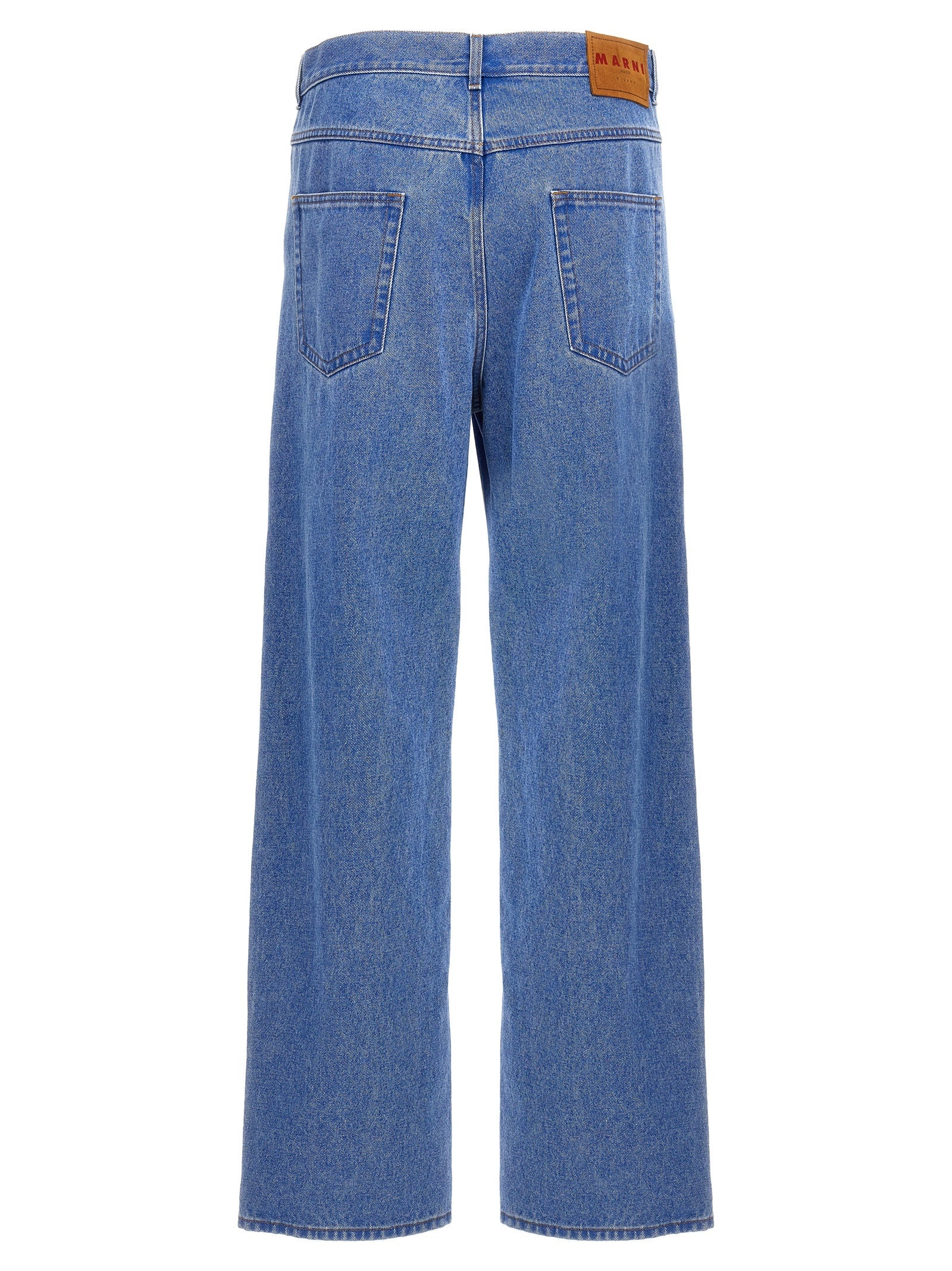 Bleached Coated Jeans Blue - 2