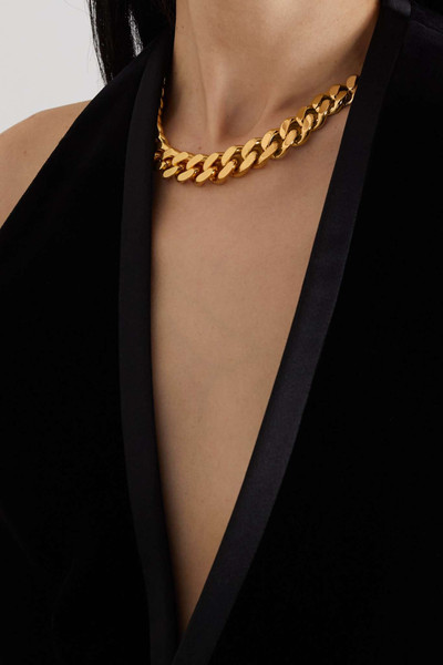 SAINT LAURENT Gold- and silver-tone necklace outlook