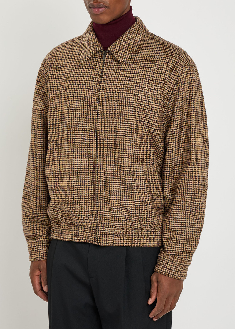 SAINT LAURENT Saint Laurent Houndstooth-jacquard Woven Jacket outlook