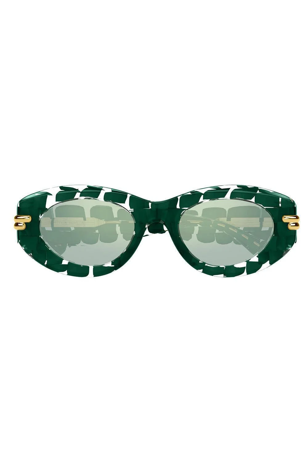 Oval Sunglasses - Green - 1