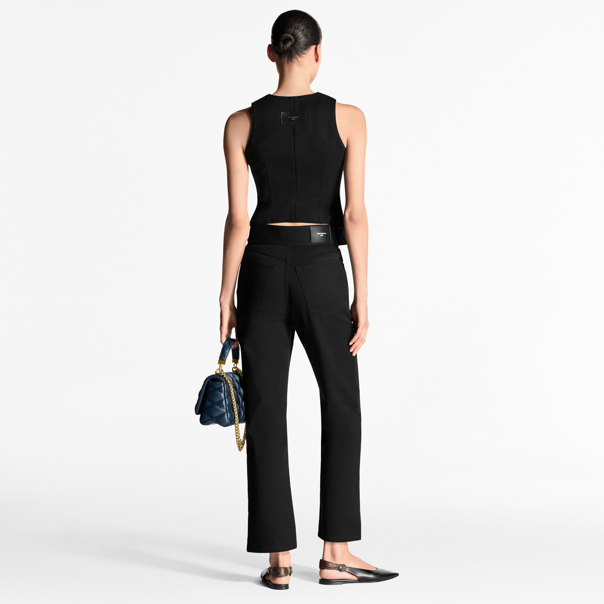 Belted Gabardine Pants - 3