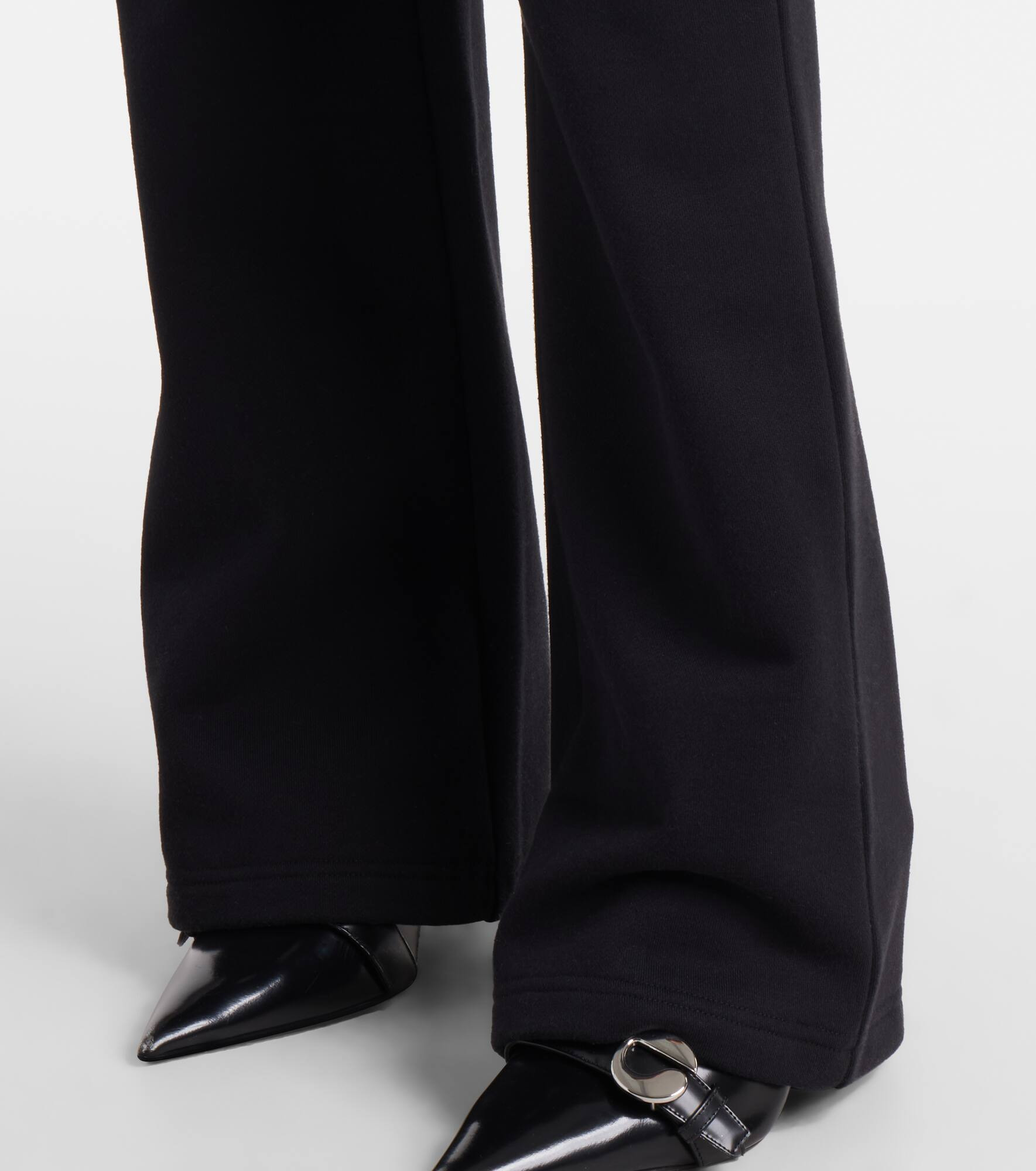 Low-rise cotton-blend sweatpants - 5