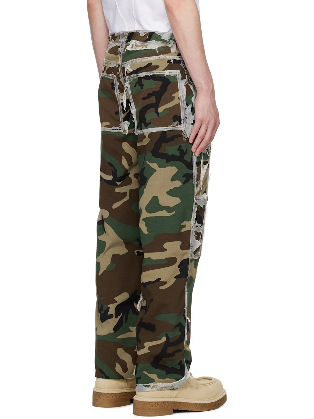 Khaki Burnt Bio Army Cargo Pants - 3