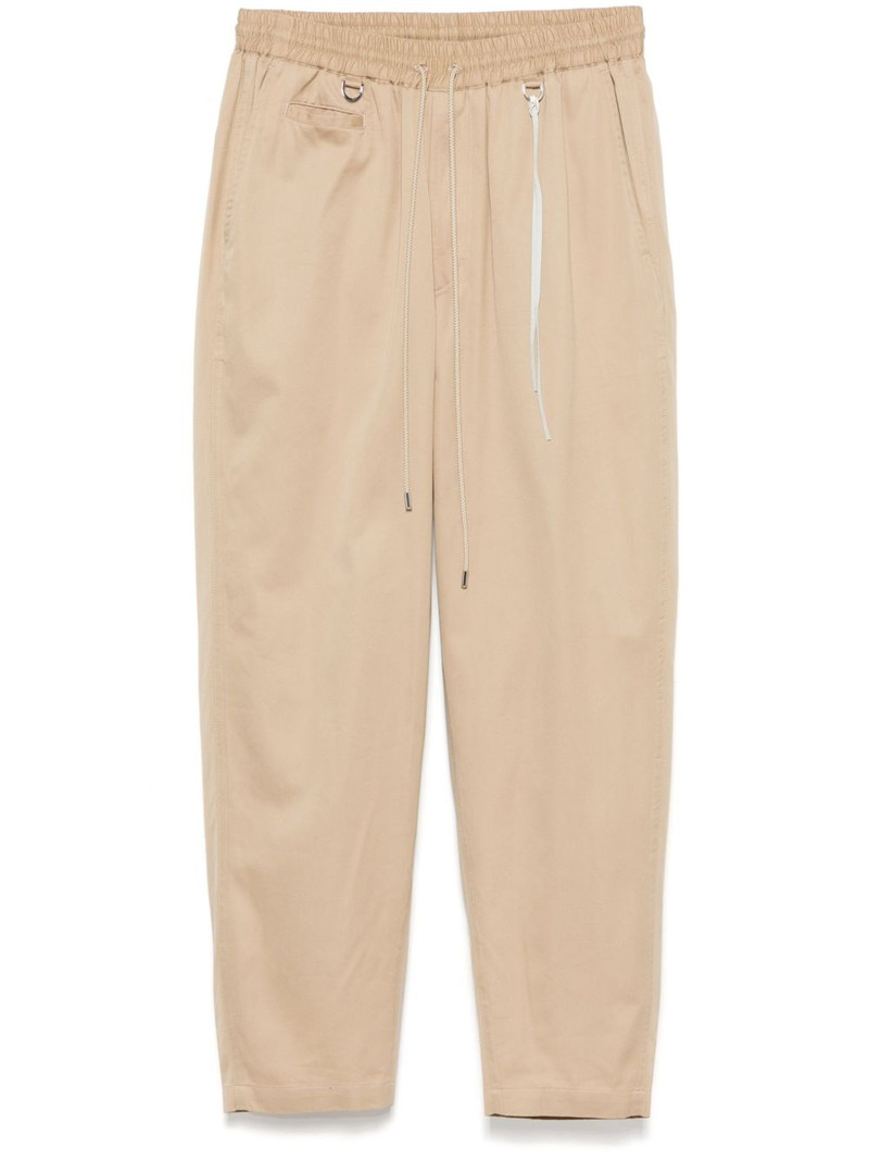 logo-embroidered trousers 1