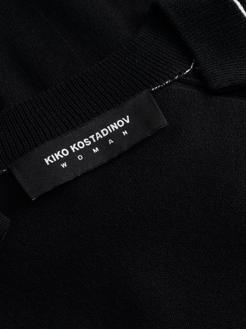 Kiko Kostadinov KREINER KNIT CARDIGAN - BLACK outlook