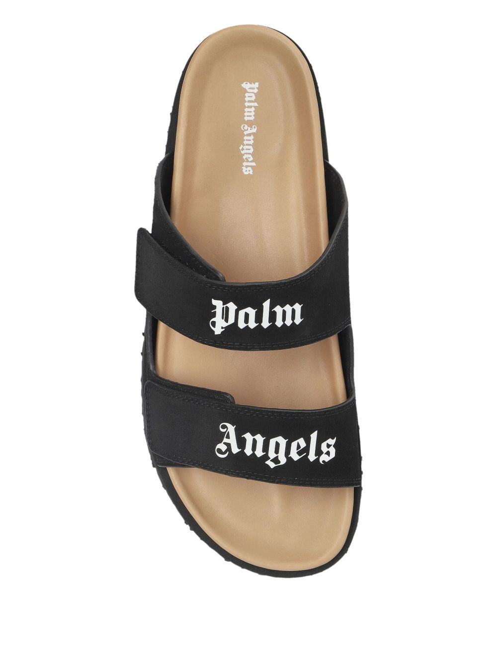 double-strap logo sandals - 3